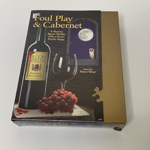 BePuzzled Classics | Foul Play & Cabernet | Mystery Jigsaw Puzzle 1000 Wine Game - Picture 6 of 7